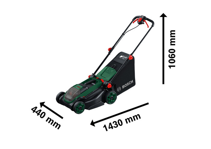 Bosch Rotak 18V2-38 akku plæneklipper